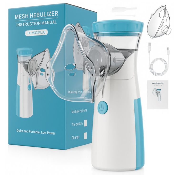 Advanced Portable Mesh Nebulizer – Quiet, USB Rechargeable for Adults & Kids